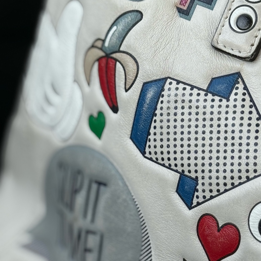 Anya Hindmarch Cream Graphic Tote Bag size medium. - Picture 16 of 16